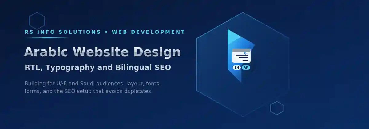 Arabic website design